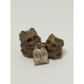 Miniature Ceramic Owls Trio (Miniature, suitable for printer's tray)