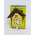 Miniature Wooden Painted Clock (Miniature, suitable for printer's tray)