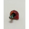 Miniature Wooden Red Black & Yellow with Moveable Neck Tortoise (Miniature, suitable for printer'...