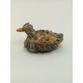 Small Ceramic Duck Decorated with Natural Seeds (Miniature, suitable for printer's tray)