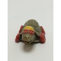 Miniature Tortoise on Red Wheels & Wearing Yellow Cap & Red Sun Glasses (Miniature, suitable for ...