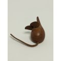 Miniature Wooden Brown Mouse Big Ears (Miniature, suitable for printer's tray)