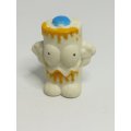 Miniature White & Yellow Pencil Popper Blue Hat (Miniature, suitable for printer's tray)