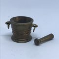 Miniature Brass Mortar and Pestle (Miniature, suitable for printer's tray)