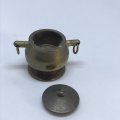 Miniature Pot and Lid Brass (Miniature, suitable for printer's tray)