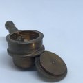 Miniature Brass pot with lid (Miniature, suitable for printer's tray)