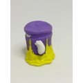 Miniature Purple & Yellow Angry Pencil Popper White Hands (Miniature, suitable for printer's tray)