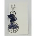 Key Holder 'Silver' Tree of Life Lapis Lazuli
