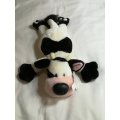 Black, White & Baby Pink Cow - Plush Toy