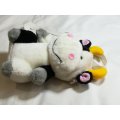 Black, White, Pink, Grey & Yellow Cow Mini Backpack