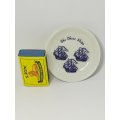 Miniature White Plate Blue Painting (The Three Ships) (Miniature, suitable for printer's tray)