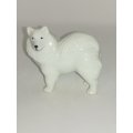 Miniature All White Ceramic 'Lassie' Style Dog (Miniature, suitable for printer's tray)