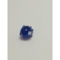 Miniature Blue & White Murano 'Evil Eye' Bead Keyring (Miniature, suitable for printer's tray)