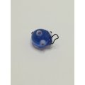 Miniature Blue & White Murano 'Evil Eye' Bead Keyring (Miniature, suitable for printer's tray)