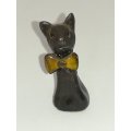 Miniature Black Cat Wearing Bow Tie (Miniature, suitable for printer's tray)