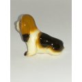Miniature Ceramic White, Black & Brown 'Beagle Hound' Dog - Style 2 (Miniature, suitable for prin...