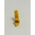 Miniature Yellow Clay High Block Heel Open Toe Sandal (Miniature, suitable for printer's tray)