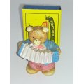 Miniature Teddy Bear Playing an Accordion (Miniature, suitable for printer's tray)