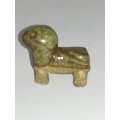 Miniature Dark Green Gemstone Abstract 'Hound' Dog (Miniature, suitable for printer's tray)