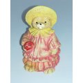 Small Ceramic 'Paddington Bear' Style Teddy Bear Lady