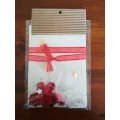 Red Flower on White Paper (Scrapbook Deco Card)