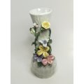 Medium Ceramic Vase with 3D Ceramic Flower Embellishment - Item 1
