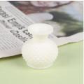 Miniature White Glass Faceted Vase (Miniature, suitable for printer's tray)