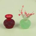 Miniature White Glass Faceted Vase (Miniature, suitable for printer's tray)
