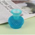 Miniature Turquoise Glass Faceted Vase (Miniature, suitable for printer's tray)