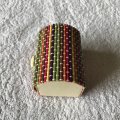 Gift Box (Multicoloured) White Stitching (70mm x 55mm x 50mm)