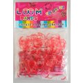 Loom Bands: Red and Clear