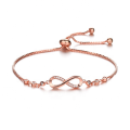 Diva Luxurious Crystal Adjustable Infinity Charm Bracelets