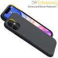 iPhone 11 Silicone Shock Resistant Cover Without Logo Hole - Black