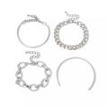 Argent Craft New York Link Bracelet set (4 pcs) (silver)
