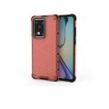 Huawei P40 Pro Shockproof Honeycomb Cover Red