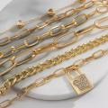 Argent Craft Love Locked 6 Bracelet Set (gold)