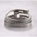 Argent Craft Roman Cable Bracelet 3 set (Silver)