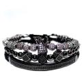Argent Craft Imperial Crown Bracelet (3 set) (Black)