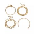 Argent Craft New York Link Bracelet set (4 pcs) (gold)