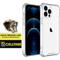 CellTime iPhone 13 Pro Max Clear Shock Resistant Armor Cover