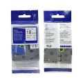 TZ-241 Brother Label Tape Cartridge 18mm-Laminated Black On White-Pack Of 3