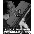 CellTime Huawei P Smart 2021 Shockproof Black Panther Magnetic Ring Stand Cover