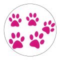 Pet ID Tag - Pink Paws