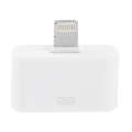 30 Pin Female to Lightning 8 Pin Male Adapter for iPad 4, iPhone 5, iPad mini, iPod Touch 5 - White