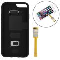 Dual SIM Card Adapter with a Back Case Cover for iPhone 6s (Black)