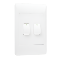 EPL White Switch - 2 Lever 1 or 2 Way Switch - 2 X 4 (Launch Special)