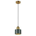 Cannon Green & Gold Marble Pendant Light