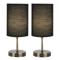 Antique Brass Table Lamps - Twin Pack