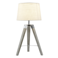 Arabella Wood & Chrome Table Lamp