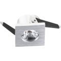 LED Cabinet Light - 230V 1 Watt Brushed Aluminium